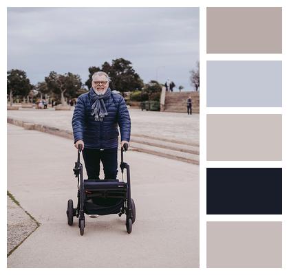 Elderly Man Healthcare Fashion Image