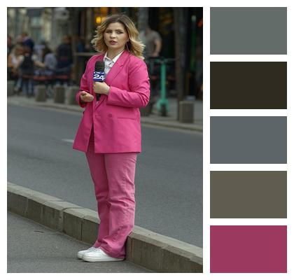 Woman Urban Reportage Reporter Image