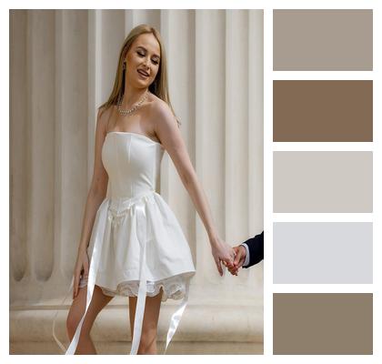 Young Building Fashion Woman Image