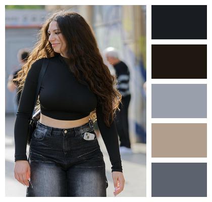 Lifestyle Smiling Young Jeans Image