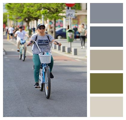 Sports Bikes Healthy Bicyclists Image