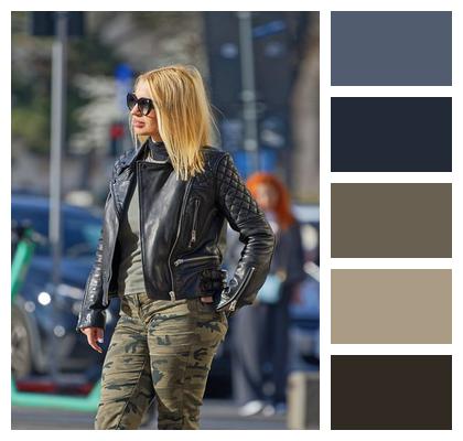 Blonde Fashion Casual Sunglasses Image