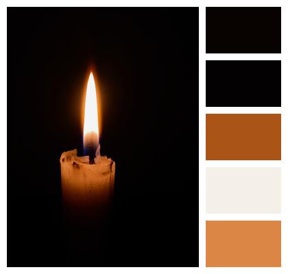 Candlelight Dark Light Fire Image