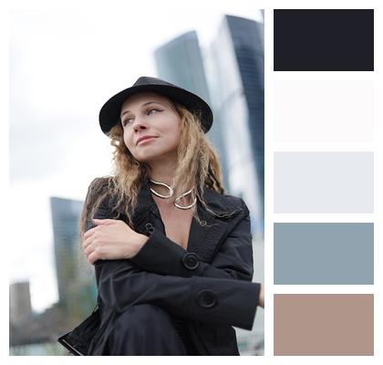 Style Black Clothes Model Fashion Image