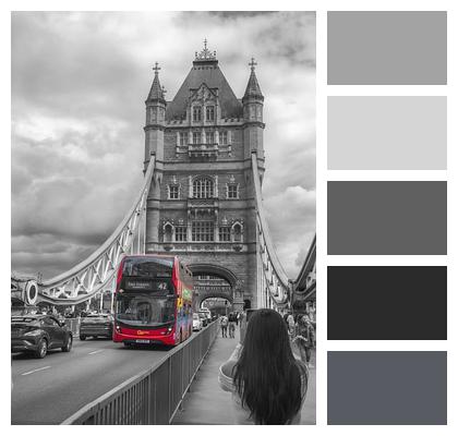 Bus London Bridge Image