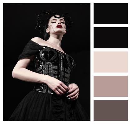 Goth Aesthetic Victorian Goth Dark Style Woman Image