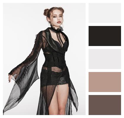 Gothic Woman Goth Aesthetic Punk Rave Image