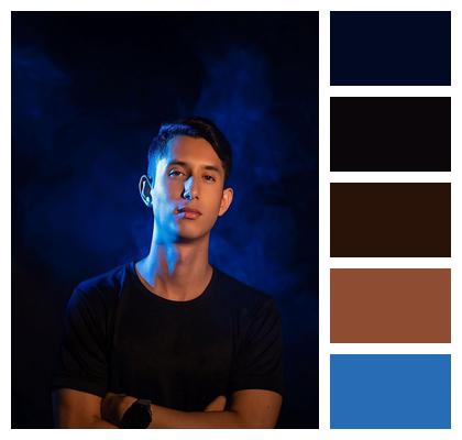 Men Models Person Black Image