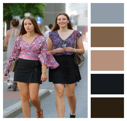 Lifestyle Women Friends Casual Image