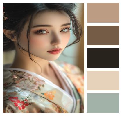 Japanese Beauty Kimono Woman Image