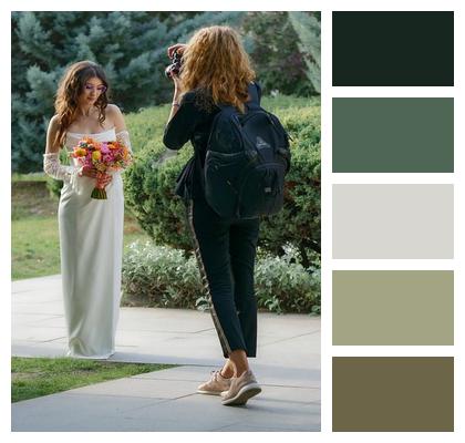 Women Bridesmaid Posing Image