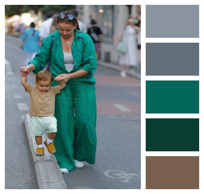 Street Outdoors Child Promenade Image