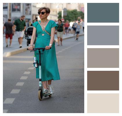 Urban Transport Riding Ecological Image