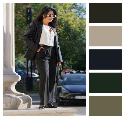 Sunglasses Building Overview Girl Image
