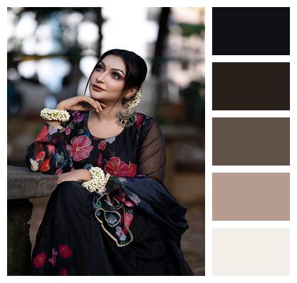 Pose Beauty Fashion Portrait Image