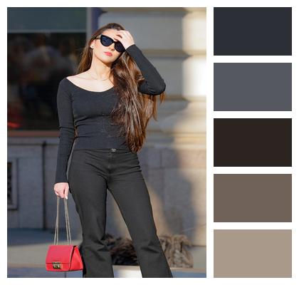 Modern Black Clothes Building Street Image