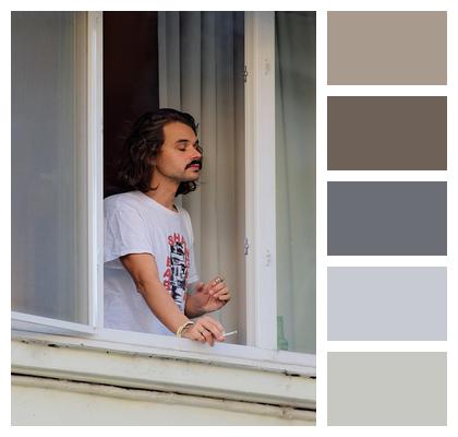 Man Young Lifestyle Window Image