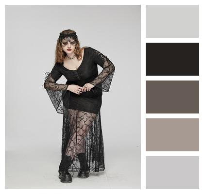 Woman Gothic Punk Costume Image