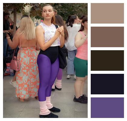 People Tights Girl Dancer Image