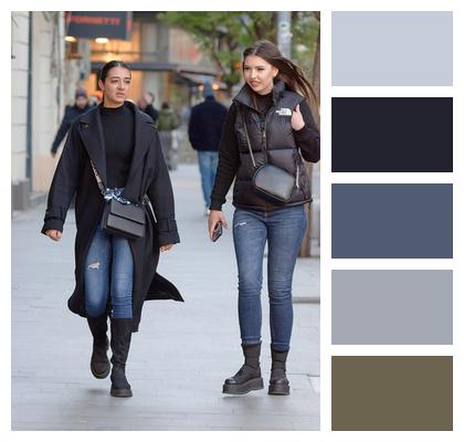 Lifestyle Women Tall Sidewalk Image