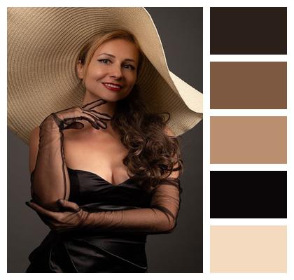Hat Classic Look Classic Woman Image