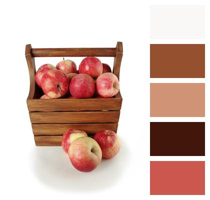 Set Basket Apples Image