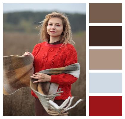 Field Woman Portrait Image