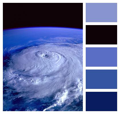 Earth Hurricane Satellite Image