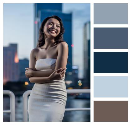 Holiday Dress Beauty Model Image