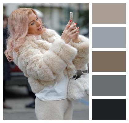 Young Woman Coat Image