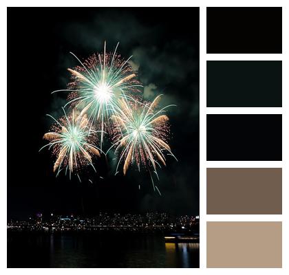 Flame Congratulates Show Nightscape Image