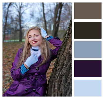 Portrait Park Autumn Model Image