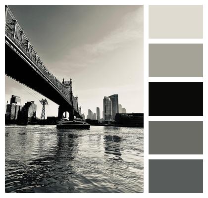 Bridge Manhattan River City Image