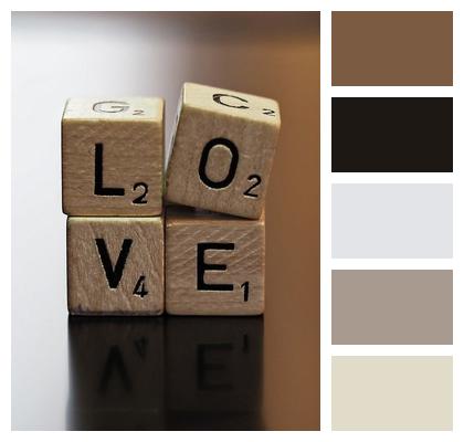 Letters Love Scrabble Affection Image