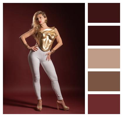 Gold Golden Corset Style Fashion Image