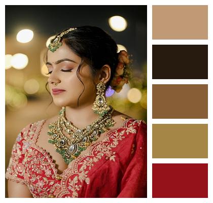 Indian Wedding Bride Beauty Image