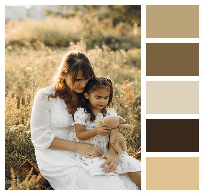 Portrait Female People Family Grass Woman Face Nature Smile Happy Image
