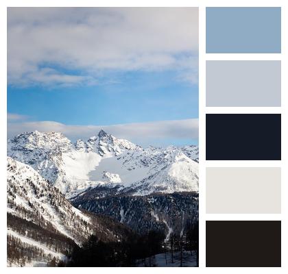 Sky Snowy Nature Alps Image