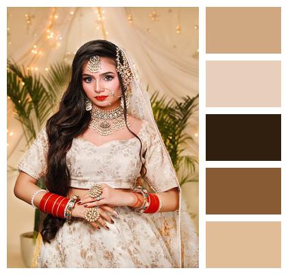 Elegant Glamour Beauty Bridal Fashion Image
