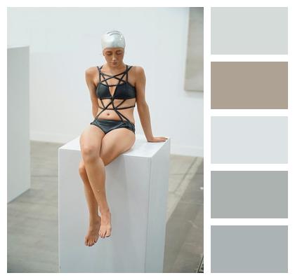 Woman Modern Art Sculpture Pose Image