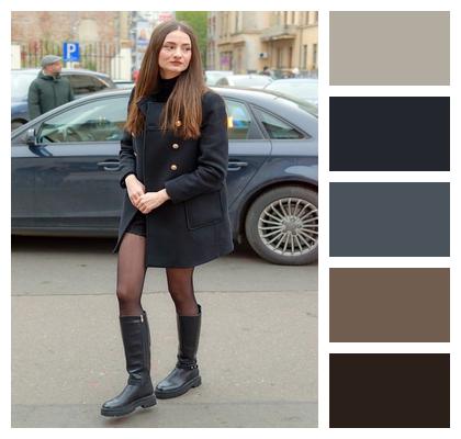 Girl Cars Boots Woman Image