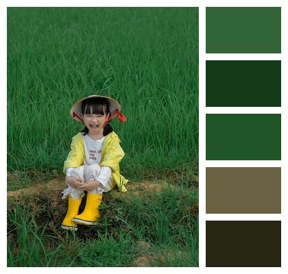 Child Little Girl Nature Outdoors Image