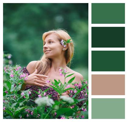 Mini Dress Nature Summer Look Park Image