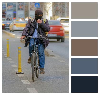 Lane Casual Bicyclist Recreation Image