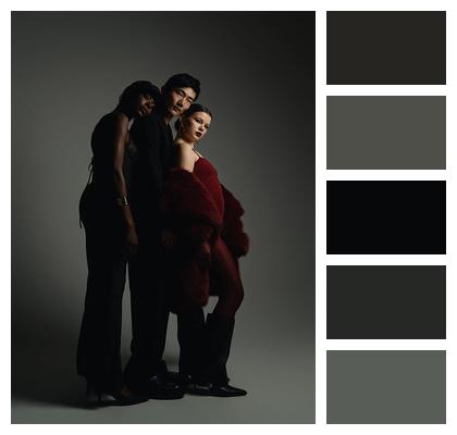 Group Models Beauty Couple Image