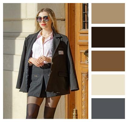 Fashion Lifestyle Posing Outdoors Image