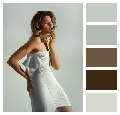 Model Artistic Expression Sophistication Editorial Image