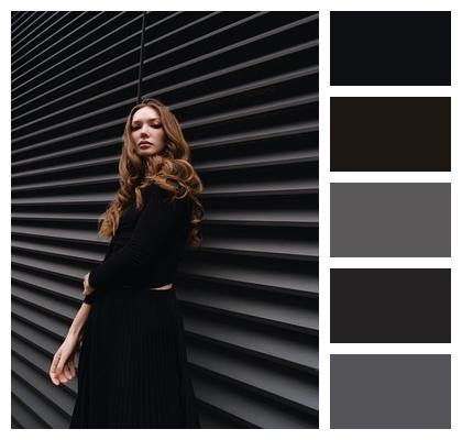Fashionista Vibes Confident Pose Minimalist Outfit Street Photography Image