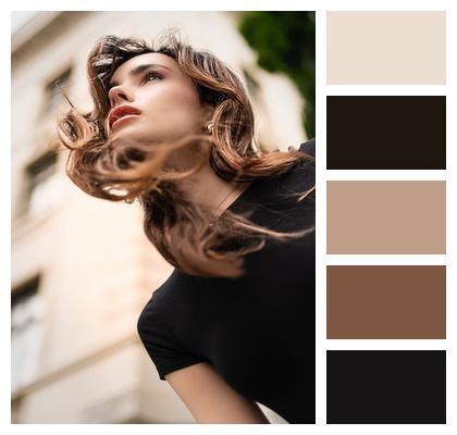 Casual Sophistication Dynamic Pose Architectural Background City Fashion Image