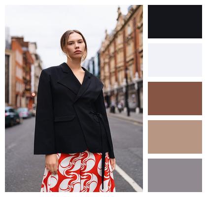 Urban Glamour Trenddriven Look Fashion City Chic Image